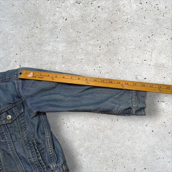 Levi’s Kids Denim Trucker Jacket Size 7 Blue Vintage Red Tab - Picture 10 of 10